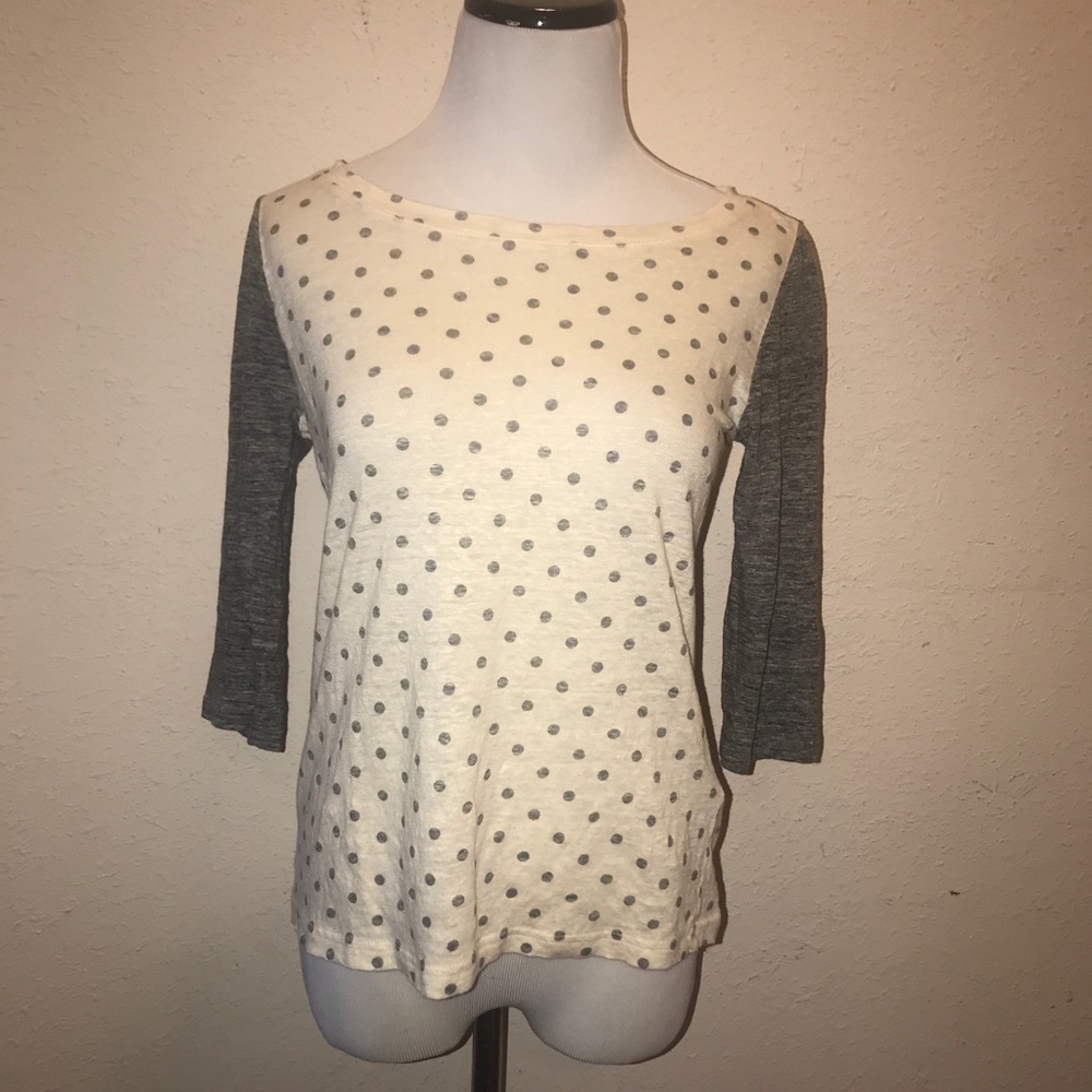J. Crew polka dot top